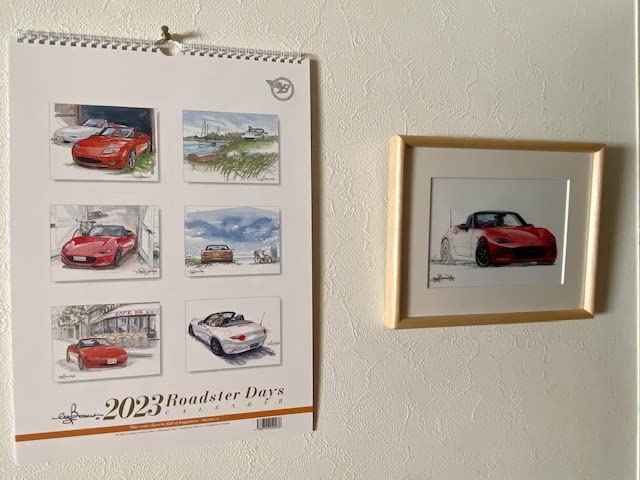 Amazon | ロードスターカレンダー Roadster Days 2023 by Bow。 A3