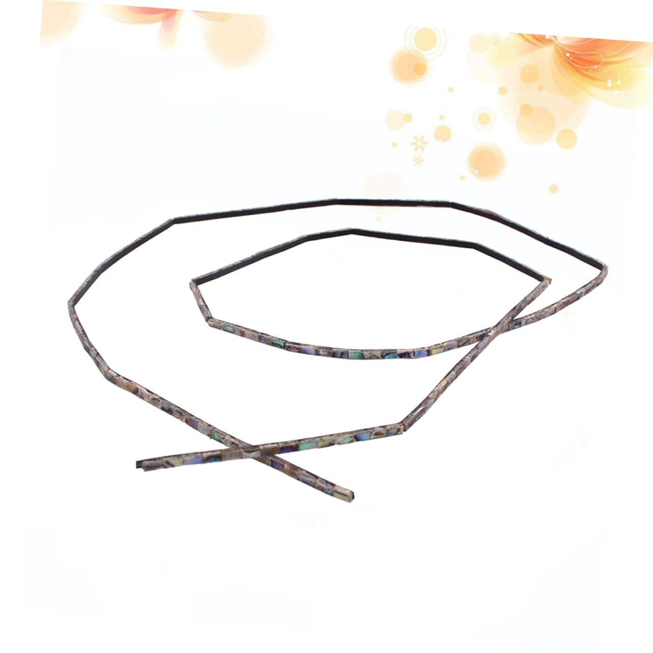 HANABASS Colorful Abalone Shell Purfling Strips Guitar Trim for Ukulele Mandolin Banjo Guitar Projects Durable Inlay