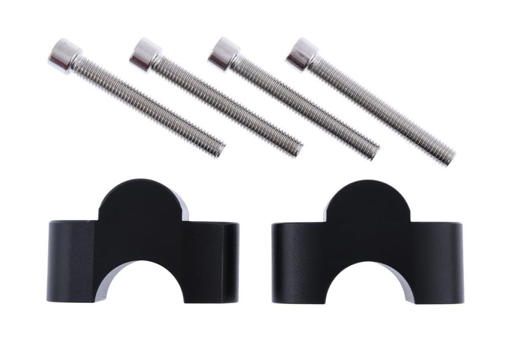 avdb-moto Réhausseurs Guidon Pontets Riser compatible avec KAWASAKI Z900 RS CAFE RACER 2018-2025, Z900RS SE 2022-2025 (Noir)