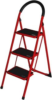 Scala Sgabello Multiuso Pieghevole in Acciaio Salvaspazio 2/3/4 Gradini (3 Scalini)