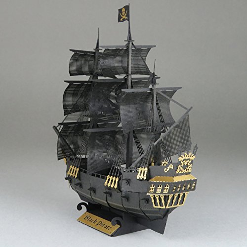 nanoblock NAN-PN124 Bausatz für schwarzes Piratenschiff – Bild 4