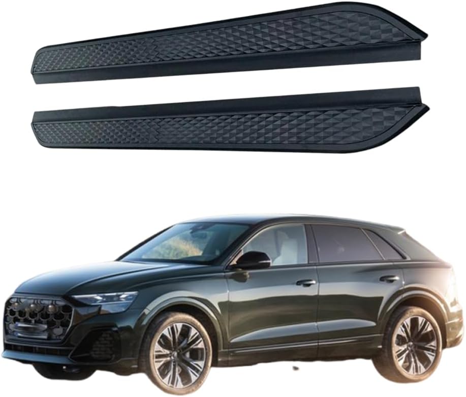 2PCS Door Side Step Pedal Running Board Replacement Compatible with Audi Q8 2021 2022 2023 2024