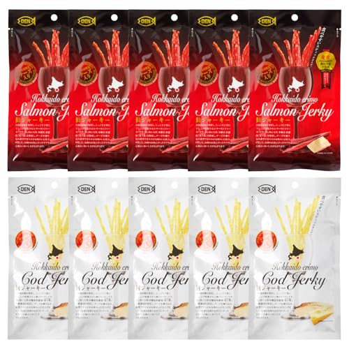 えりも[マルデン特製]北海道産鮭ジャーキー&鱈ジャーキーセット