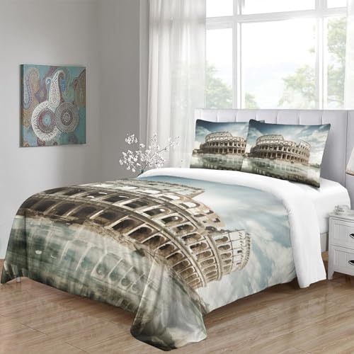 Funda nórdica de Coliseo de microfibra con 2 fundas de almohada set de cama infantil double 200x200 5