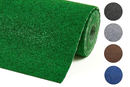 misento Kunstrasen Outdoor Teppich - wetterfester Rasenteppich für Balkon, Terrasse & Garten - leicht zu verlegen - 200 x 600 cm, Grün
