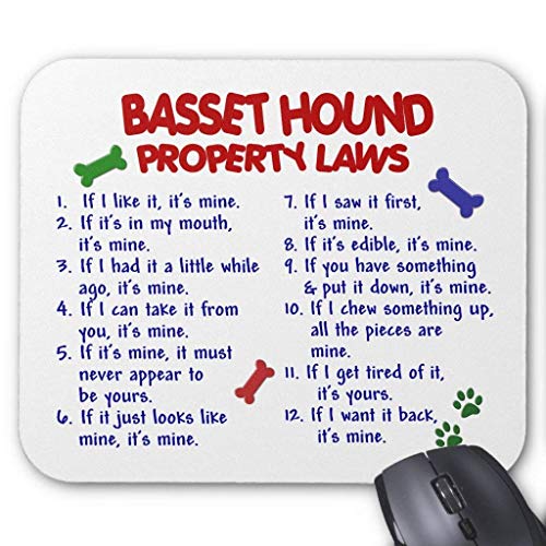 Preisvergleich Produktbild Basset Hound Property Laws 2 Mouse Pad