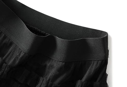 JMSUN Fada de Cintura A Fada de Cintura Média Saia em Tule Saia em Tule para Mulheres Floral de Cint