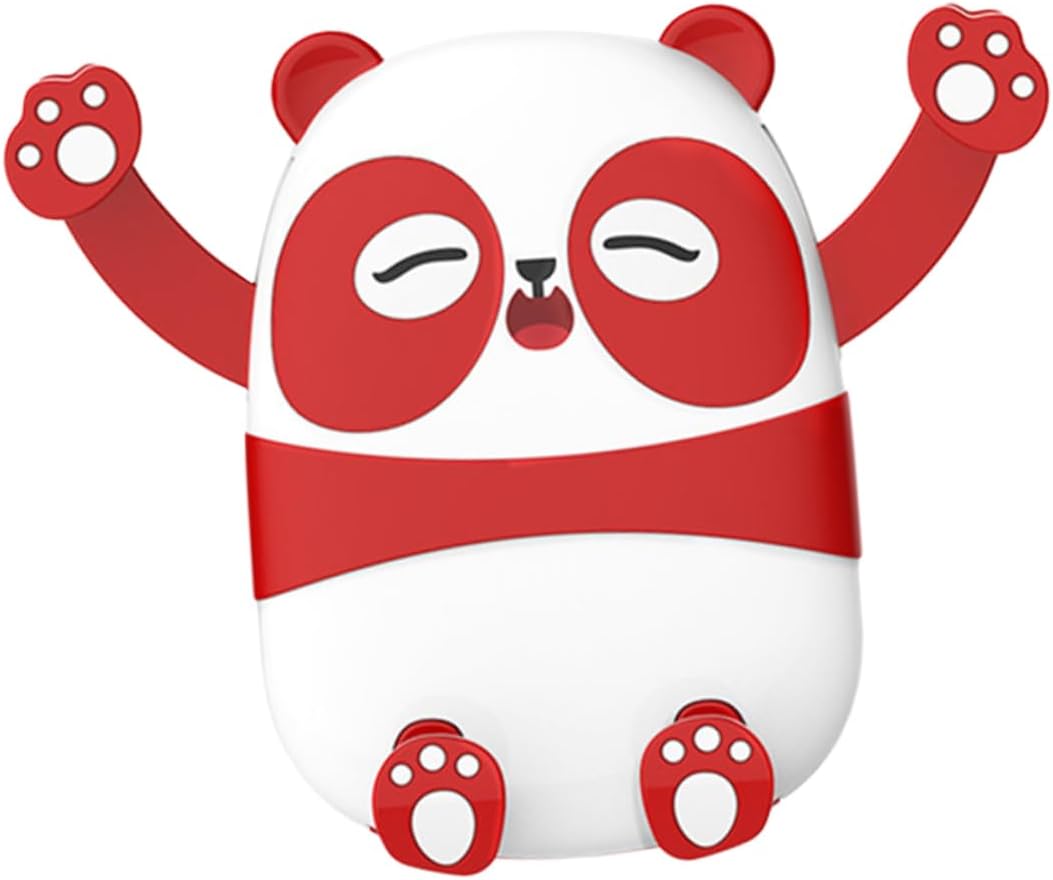 DOITOOL 360degree Cartoon Panda Car Mount Holder Rotatable Phone Stand for Mobile Navigation Bracket Red Easy to Use Protects Your Device