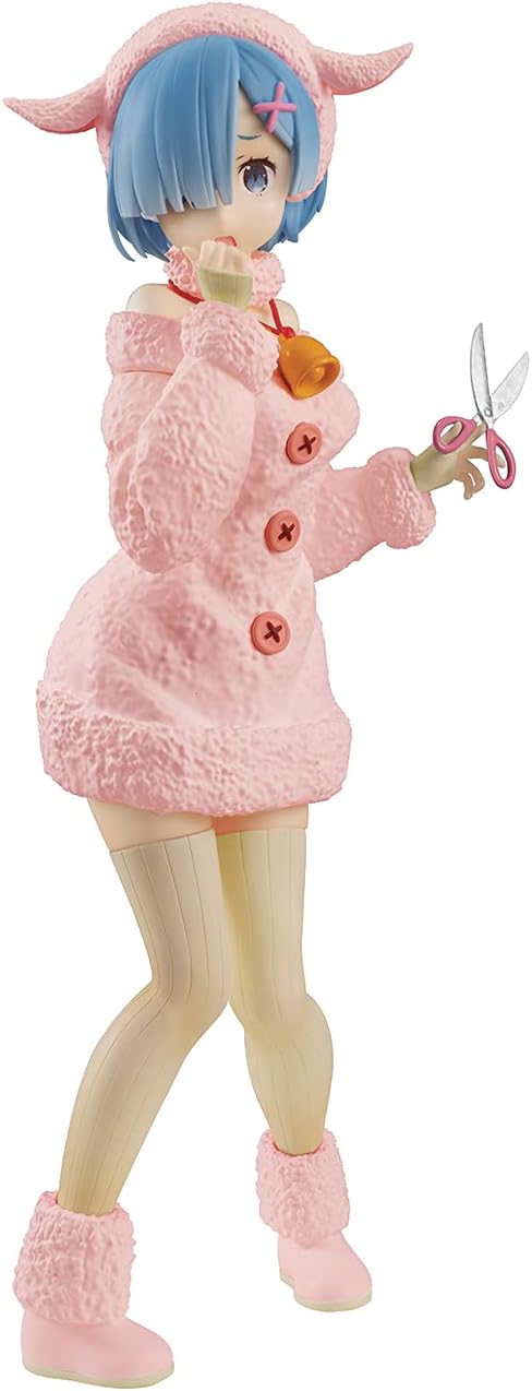 Furyu Re:Zero - Starting Life in Another World: SSS Wolf & Seven Kids Rem PVC Figure, Multicolor (FR95446)