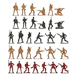 Soldats en plastique : les arrière-plans de jeu réalistes permettront à vos enfants de comprendre la vie de soldat, figurine d'action de soldat