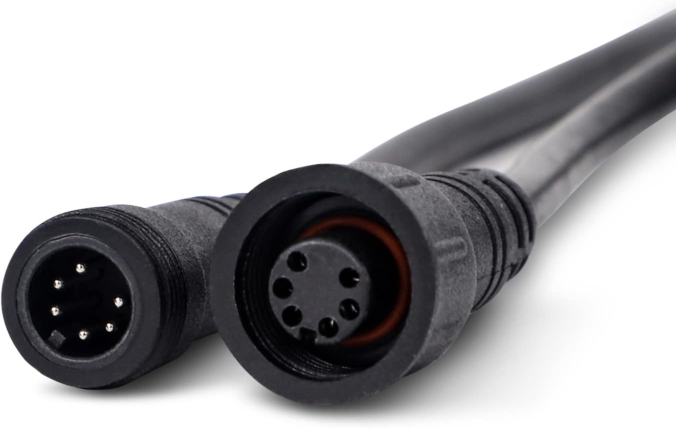 XRIDONSEN 9.8 FT 3 meter 6 Pin Extension Cord Cable Wire Connector 2 in 1 Traffic Advisor Light Bar