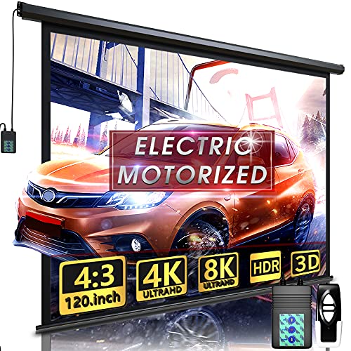 Aoxun Motorized 120-inch projector screen