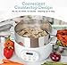 Euro Cuisine FS2500 Electric Food Steamer, Versatile Vegetable Steamer & Steam Cooker Ideal for Fish, Veggie, Meat, Stainless Steel 1200 Watts