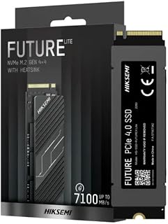 Hiksemi SSD M.2 Futurex Lite 2TB PCIe 4.0 NVMe 2280 7100MB/s Leitura c/ Dissipador Compatível c/ PS5, Notebook e PC