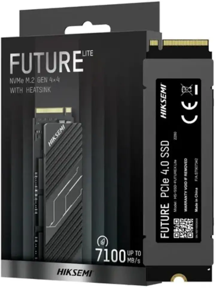 Ssd 2048GB M.2 2280 de 2 TB Funciona com PlayStation 5 Notebook PC Servidor SSd Interno leitura de até 7100 MB/s e escrita de 6350 MB/s Gamer High-end Hiksemi Futurex Lite