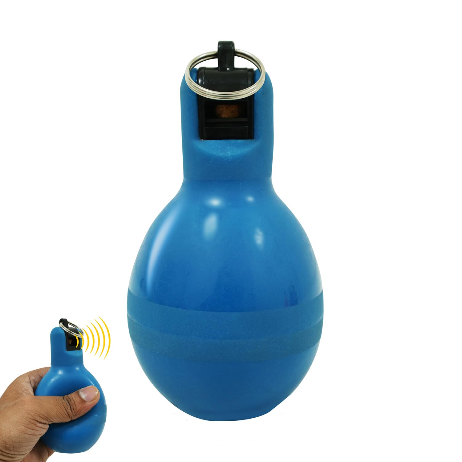 GISCO Hand Whistle for Coaches (Pack of 1) | Color- Blue | Outdoor Multi-Purpose Hand Squeeze Whistle | Safety Whistles | High Pitch Trainer Whistle for Basketball, Trekking, Campaign, Hiking-image-8