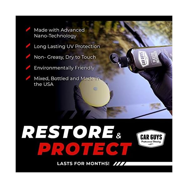 CAR GUYS Plastic Restorer Bring Plastic, Rubber, and Vinyl Back to