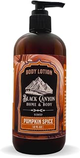 Black Canyon Pumpkin Spice Scented Body Lotion with Lanolin and Jojoba Oil, 12 Oz