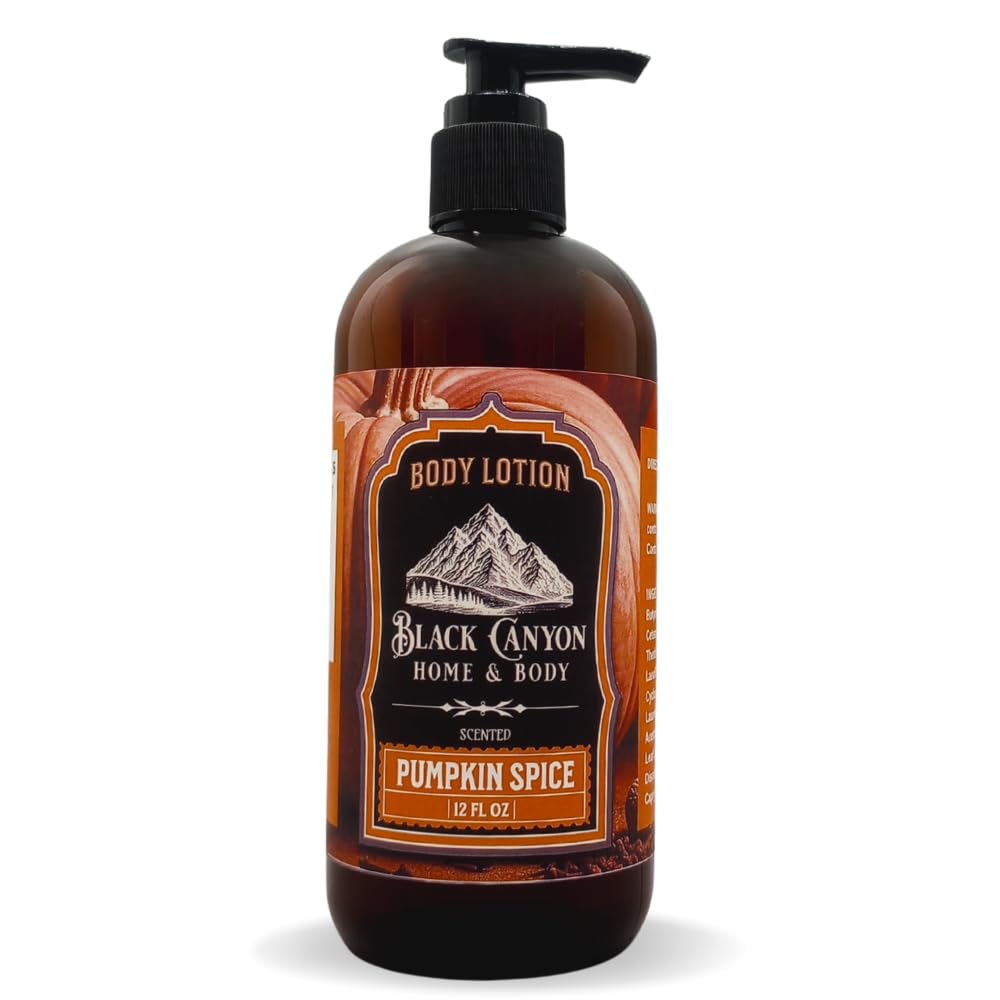 Black Canyon Pumpkin Spice Scented Body Lotion with Lanolin and Jojoba Oil, 12 Oz