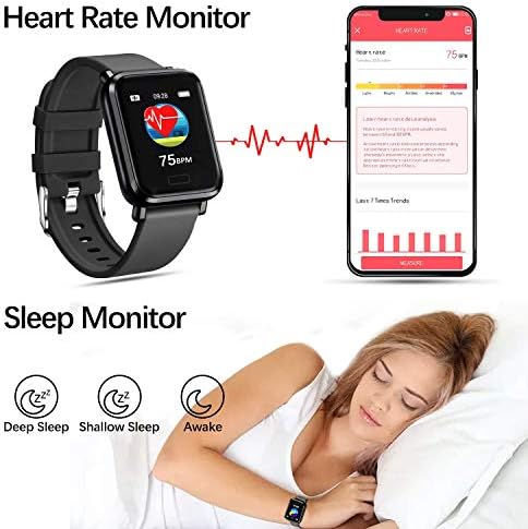 Tipmant Smartwatch, Reloj Inteligente Impermeable IP68 para Hombre Mujer  Niños, Pulsera de Actividad Inteligente con Pulsometro Podometro Monitor de  Sueño Contador de Caloría para Android iOS (Azul) - PREYCA