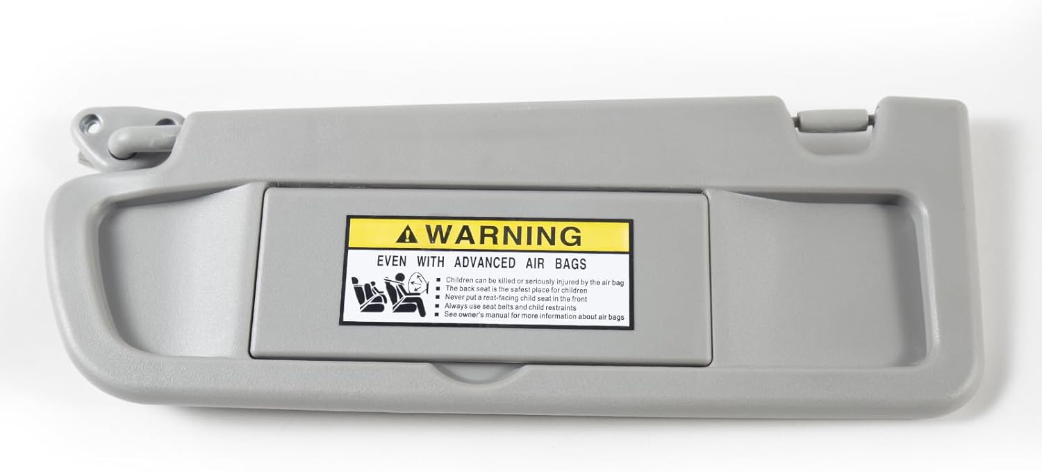 Car Sun Visor Fit for Honda Civic 2006 2007 2008 2009 2010 2011‎ Sun Visor with Vanity Mirror Cover Plate for Blocking Sunlight 83280-SNA-A01ZC (Light Gray, Left Driver Side)