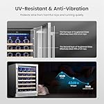 Yeego Wine Fridge 24 inch - 47 Bottles 40-65℉ Touch Control, Built-In/Under Counter/Freestanding Wine Cooler Refrigerator with Glass Door, Perfect for Bar, Home, Kitchen Cabinet, Office - Image 6