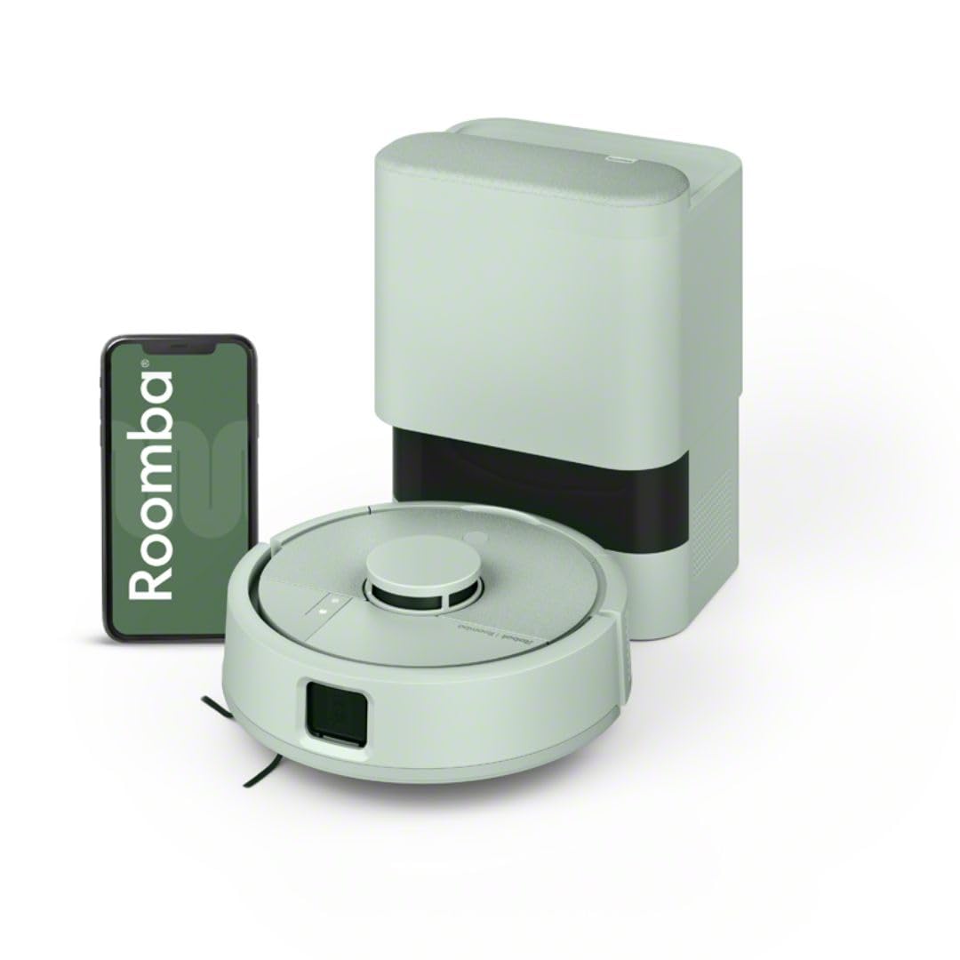 iRobot Roomba Mini Robot Odkurzacz i myjka do mycia naczyń z podstawą AutoEmpty (do 90 dni), nawigacja LiDAR, odkurzanie 7000Pa, kompaktowa konstrukcja do małych przestrzeni, aplikacja, pachnące mopy