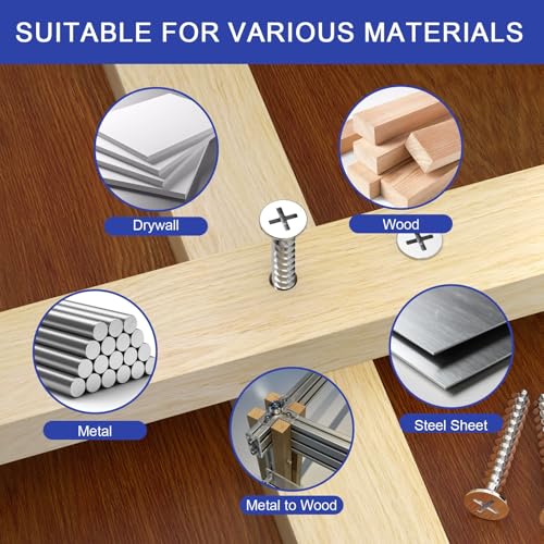 Set de 800 tornillos autorroscantes de acero inoxidable miniatura 5