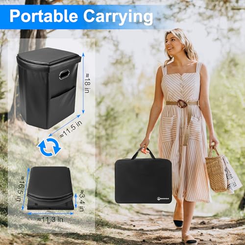 Portable Camping Toilet for Adults with Handbag, 17.5" Extra Tall miniatura 6