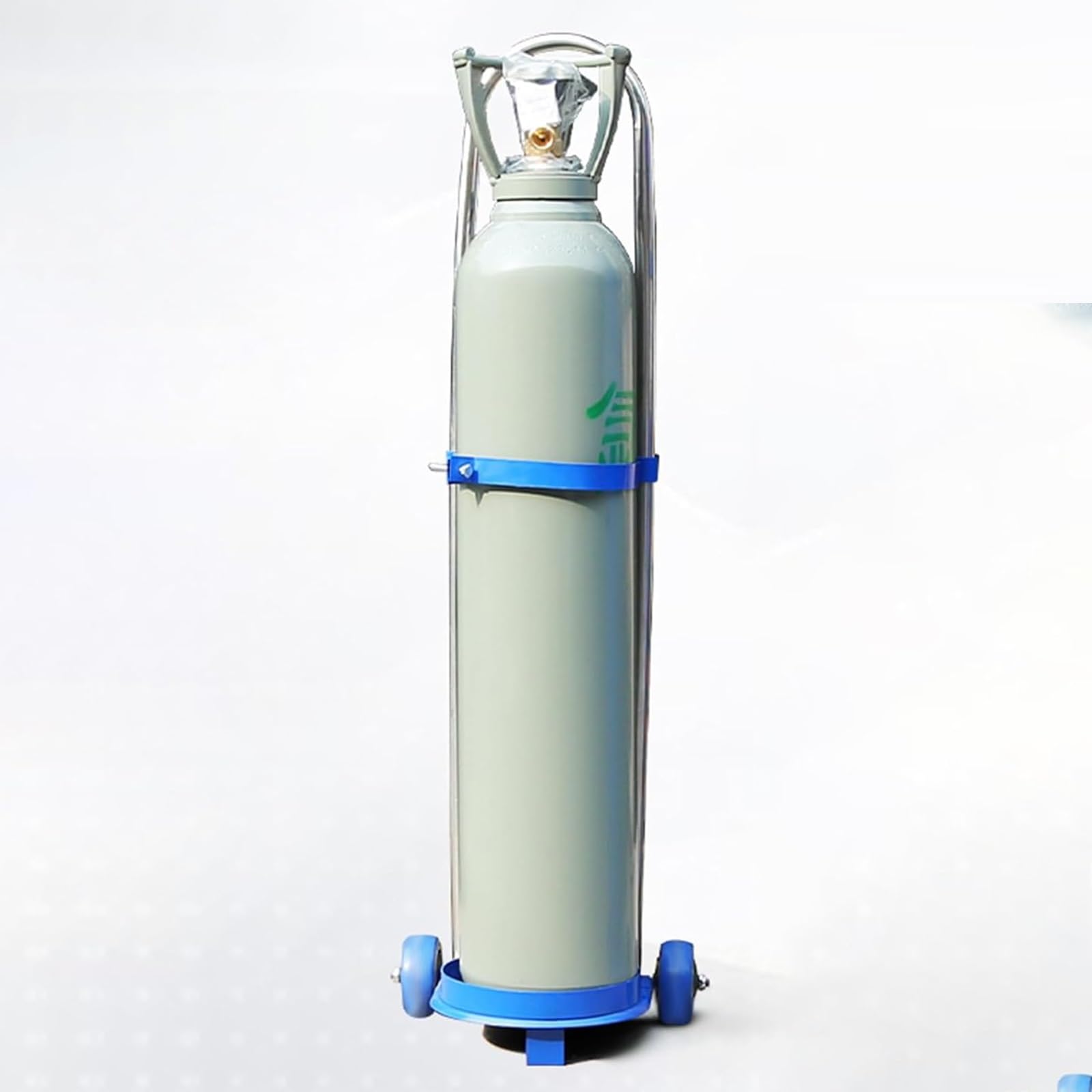 WQPMNYG Portable Rolling Cart for Gas Cylinder Storage and Transport, Heavy-Duty Carrier Rack with Secure Bracket for Propane and Argon Tanks