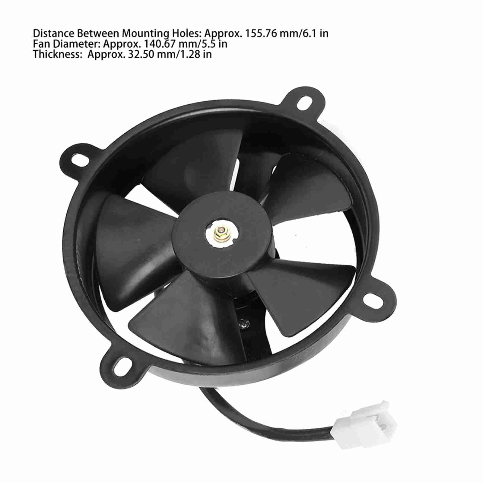 Ventola del radiatore, Ventola di Raffreddamento termoelettrica del radiatore da 6 Pollici 150c 200cc Adatta per Buggy ATV Quad Dirt Bike