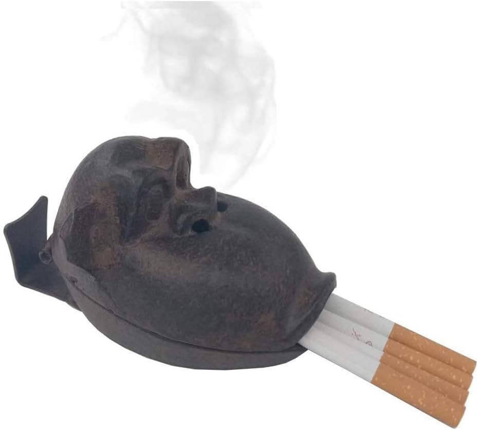 🔥 Crаzу Dеаlѕ Monkey Ashtray for Cigarettes Outdoor Indoor, Cast Iron Ash tray Ash Holder Home Office Decoration with Gift