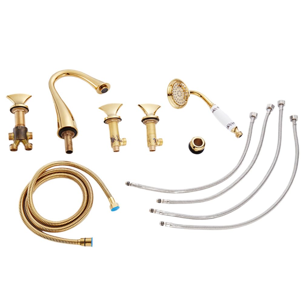 Robinet de lavabo contemporain doré GoldT1 mélangeur salle de bain