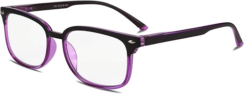 FEISEDY Gafas de lectura con un progresivo multifocal, bloqueo de luz azul, Gafas para leer, Marco Mujeres TR90 ,Hombres B2497