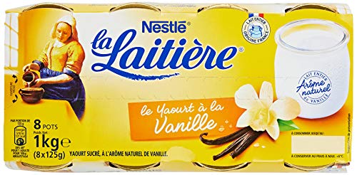 Yaourt Au Lait Entier Vanille La Laitiere Les 8 Pots De - vue 2