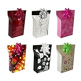 Estas pequeñas cajas de regalo encantadoras se despliegan rápida y fácilmente sin cinta adhesiva ni tijeras. Se cierran con una pinza para bolsa de muestra, cuya cabeza se engancha con una hermosa roseta y ya está listo el regalo original.