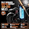 eAhora [2025 Upgraded] Romeo Pro Ⅲ 5000W 46-50MPH Dual Motor Electric Bike 60V 80AH 250Miles Long Range Ebike Air Full Susepension Electric Mountain Bike, UL2849 #3