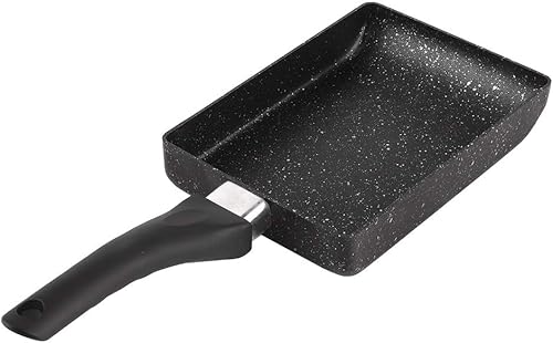 Miniatura 4 de Fydun Tamagoyaki - Sartén rectangular para tortillas, mango de plástico, color negro, amplia gama de usos