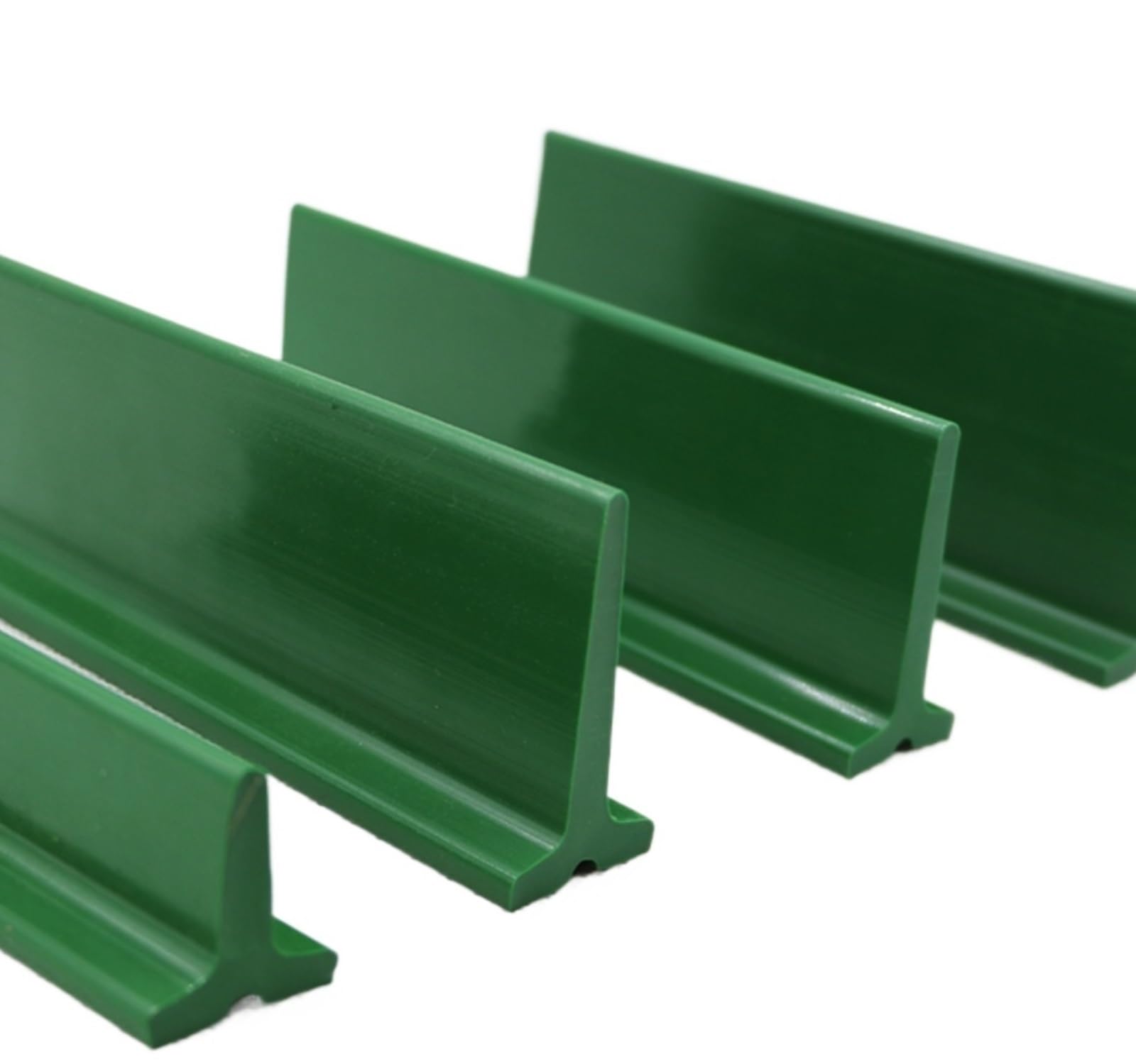 2 meter/stücke T20 H: 20mm Basis breite: 20mm Grüne PVC Förderband Stollen Montage Linie Klettern Band Prallplatte
