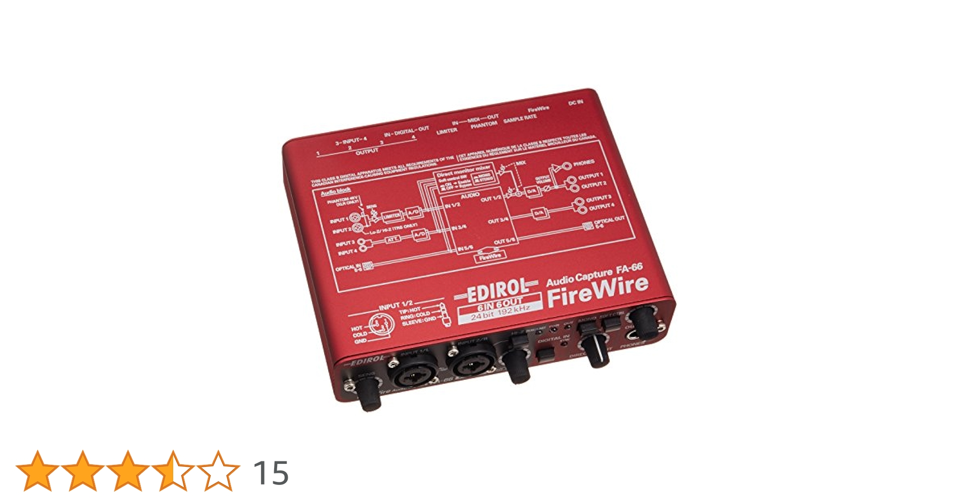 【ROLAND EDIROL FA-66 オーディオインターフェース】 Roland - FA-66 | FireWire AUDIO CAPTURE