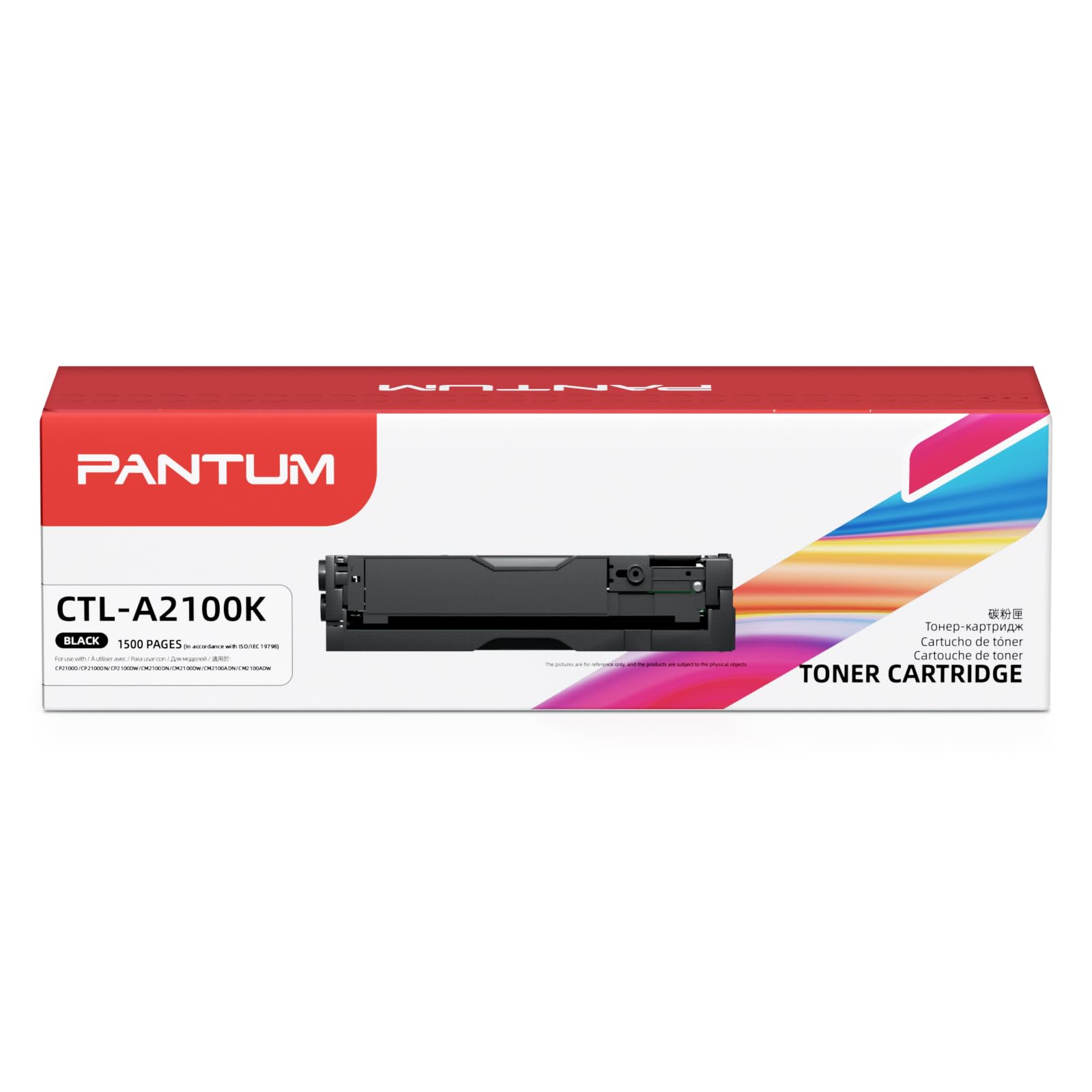 PANTUM CTL-A2100K Cartouche de Toner Originale, Compatible avec l'imprimante Laser Couleur CP2100DW CM2100DW CM2100ADW, capacité 1500 Pages