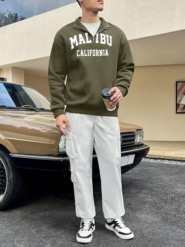 Image of Noble Monk Men's Baggy Fit Sweatshirt | Drop Shoulder Oversized Sweatshirt | Long Sleeve Zip with Collared Sweatshirts for Men's