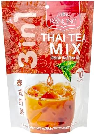 Ranong Tea Instant Thai Tea Mix 10 Sachets