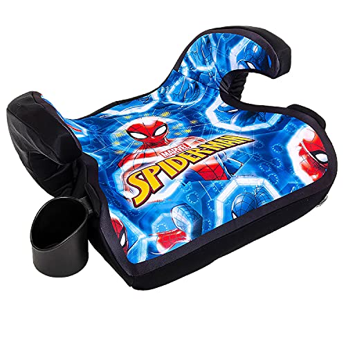 image for KidsEmbrace Marvel Avengers Spider-Man Blue Web Backless Booster Car S
