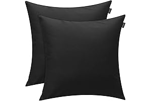 Thmyo 100% Cotton Solid Decorative DIY Square Throw Pillow Covers