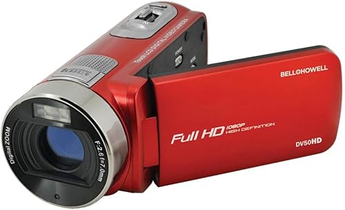 Miniatura 3 de Bell+Howell - Videocámara de video Full HD de 1080p con resolución de imagen fija de 24 MP y pantalla táctil LCD de 3 pulgadas, azul (DV50HD-BL)