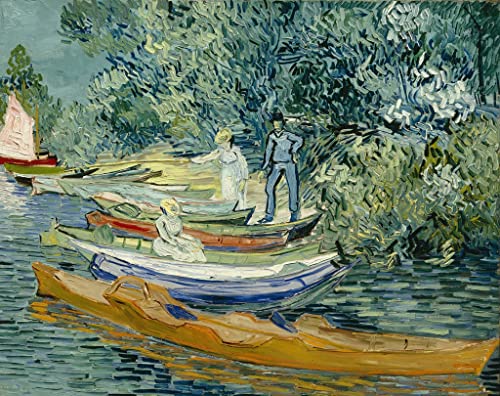 Impression prints toile Bord de l'Oise à Auvers Van Gogh cadeau idéal pour grand salon