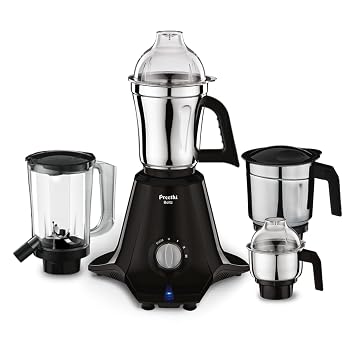 Preethi Boltz 1000W Mixer Grinder, 4 Jars, Superfine grinding in 90 seconds