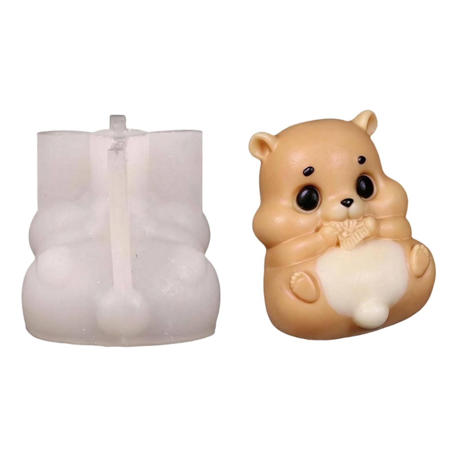 Kaeltsyn Silicone Squirrel for Christmas Craft and Festival Home Decoration Squirrel Shaped