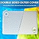 Iwacool Ultradünnes Kühlendes Memory Foam Kissen für Bauchschläfer und Rückenschläfer/Flaches Kopfkissen 2.25inch Bauchschläferkissen Stoffbezug Waschbar, Orthopädisches Kissen 40x60 zum Schlafen